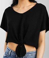 Front Tie Cropped Top