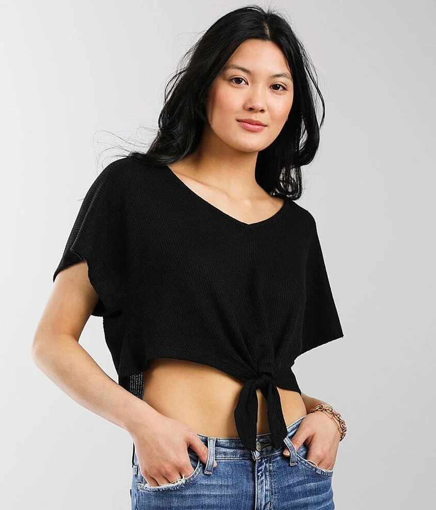 Front Tie Cropped Top