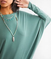 Boatneck Dolman Top