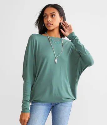 Double Zero Boatneck Dolman Top