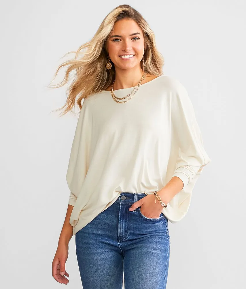 Double Zero Boatneck Dolman Top