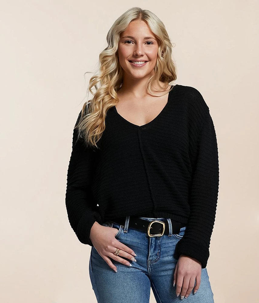 Textured Knit Sweater