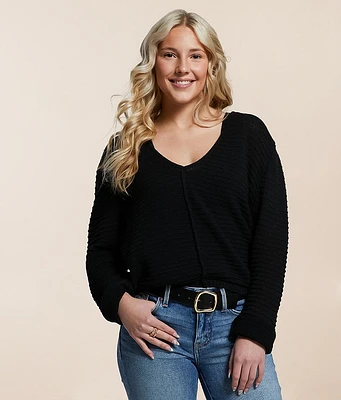 Textured Knit Sweater