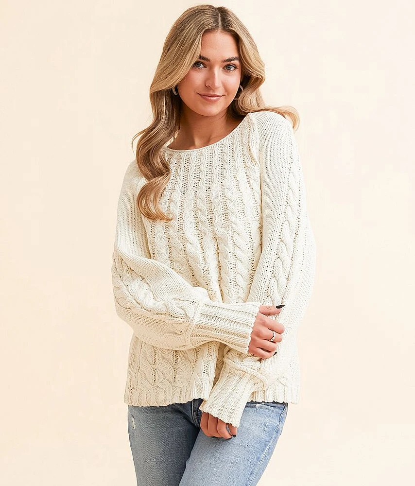 Double Zero Cable Knit Sweater