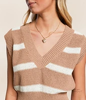 Striped Sweater Vest