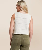 Cropped Sweater Tank Top