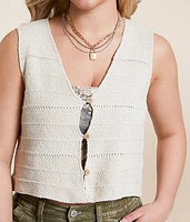 Cropped Sweater Tank Top