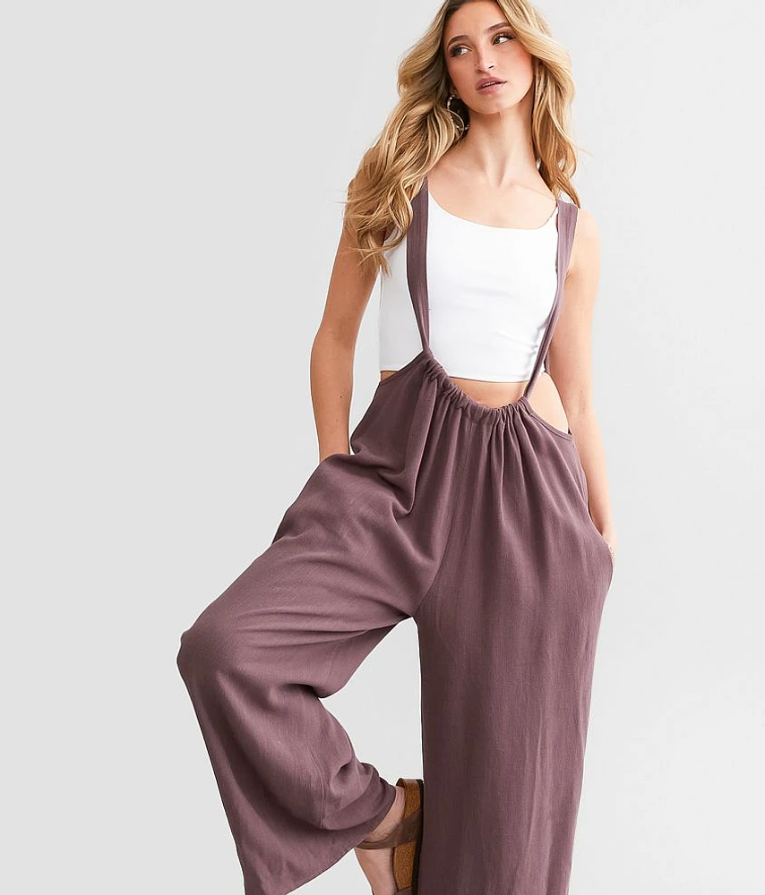Wide Leg Suspender Overall