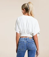 Pleated Dolman Top