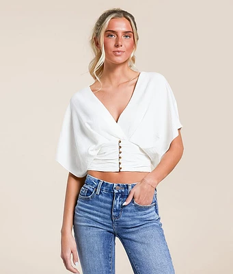 Pleated Dolman Top