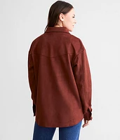 Faux Suede Shacket