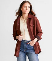 Faux Suede Shacket