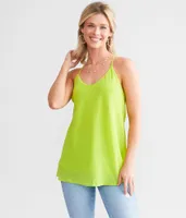 Hyfve Make Me Blush Chiffon Tank Top