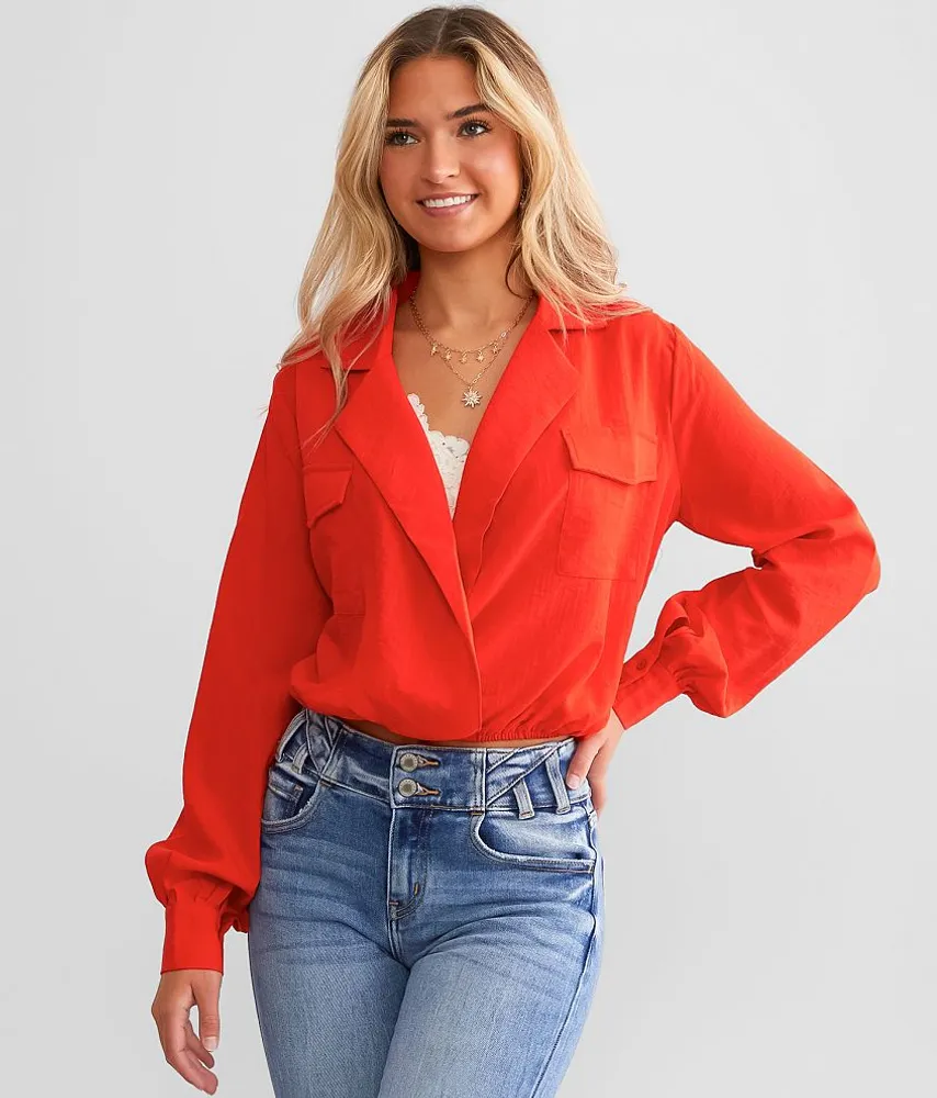 Hyfve Collared Surplice Top