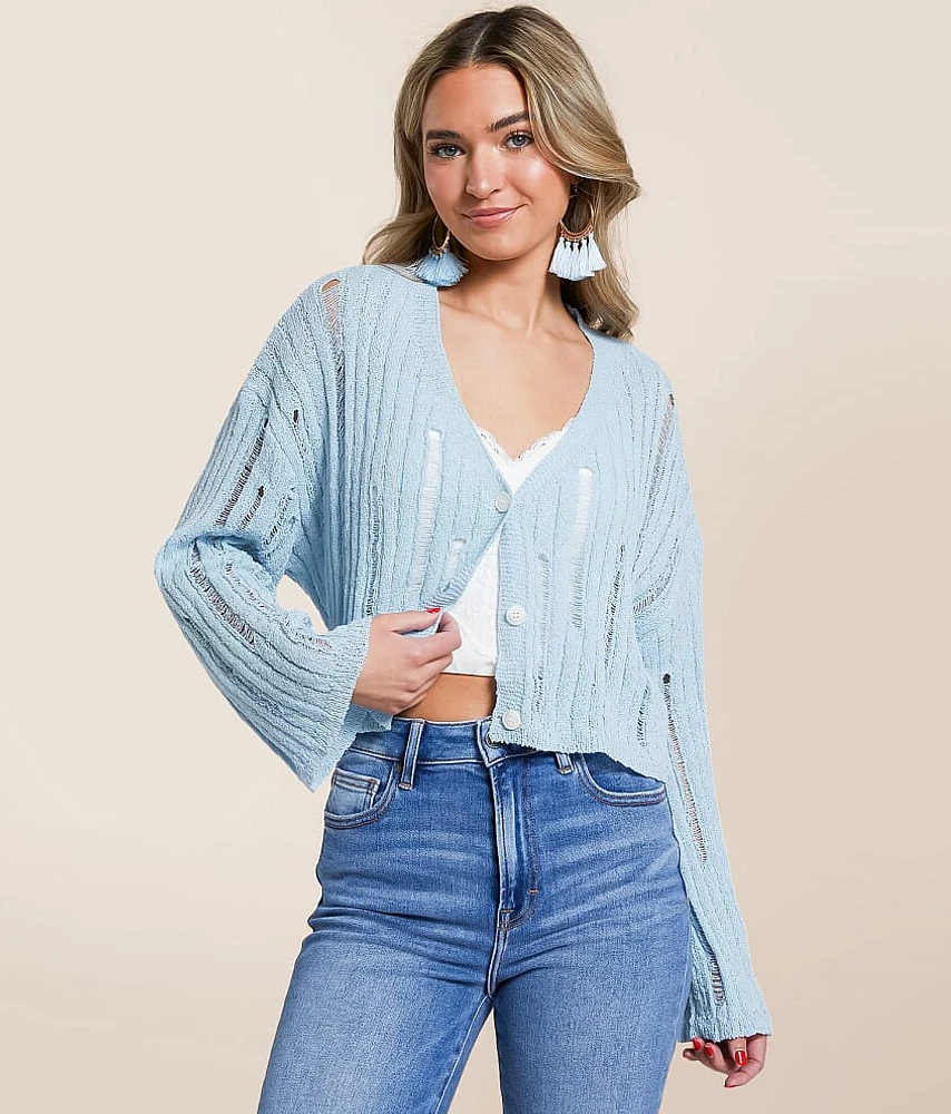 Destructed Cardigan Sweater
