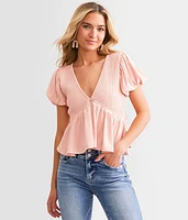 Hyfve Smocked Peplum Top