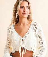 Crochet Cropped Sweater