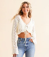 Crochet Cropped Sweater