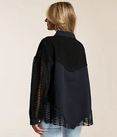 Pieced Crochet Shirt