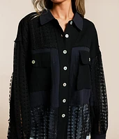 Pieced Crochet Shirt