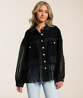 Pieced Crochet Shirt