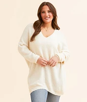 Hyfve V-Neck Oversized Sweater