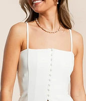Split Front Tank Top