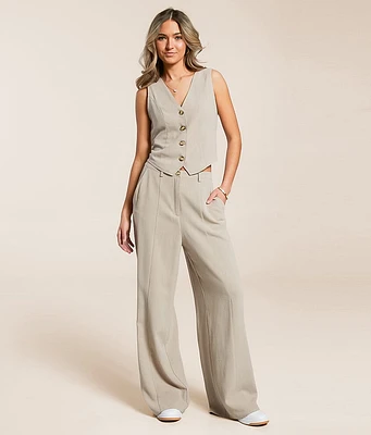 Linen Blend Trouser Pant