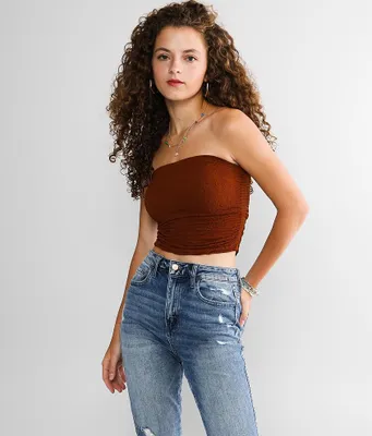 Gilded Intent Seamless Cropped Tube Top
