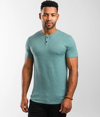 Brushed Knit Henley