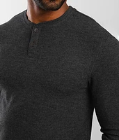 Brushed Knit Henley