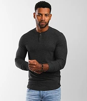 Brushed Knit Henley
