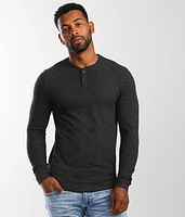 Brushed Knit Henley