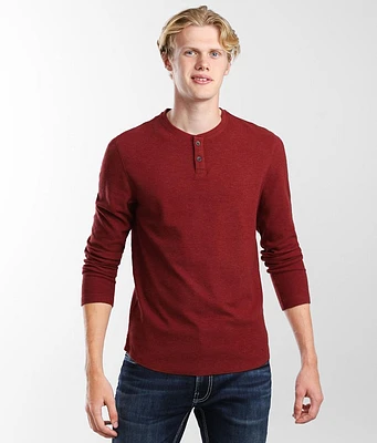 Brushed Knit Henley