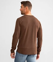 Brushed Knit Henley