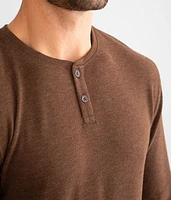 Brushed Knit Henley
