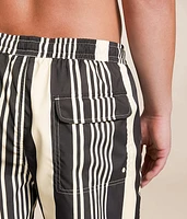Striped Volley Swim Trunks