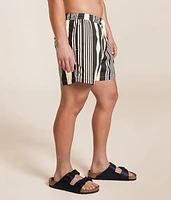 Striped Volley Swim Trunks