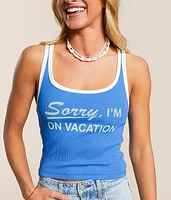 On Vacation Cropped Tank Top