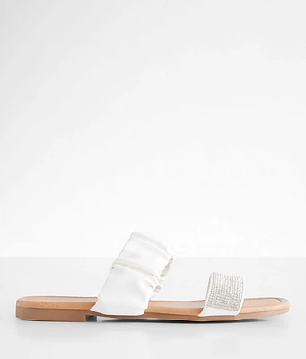 Qupid Glitz Double Strap Sandal