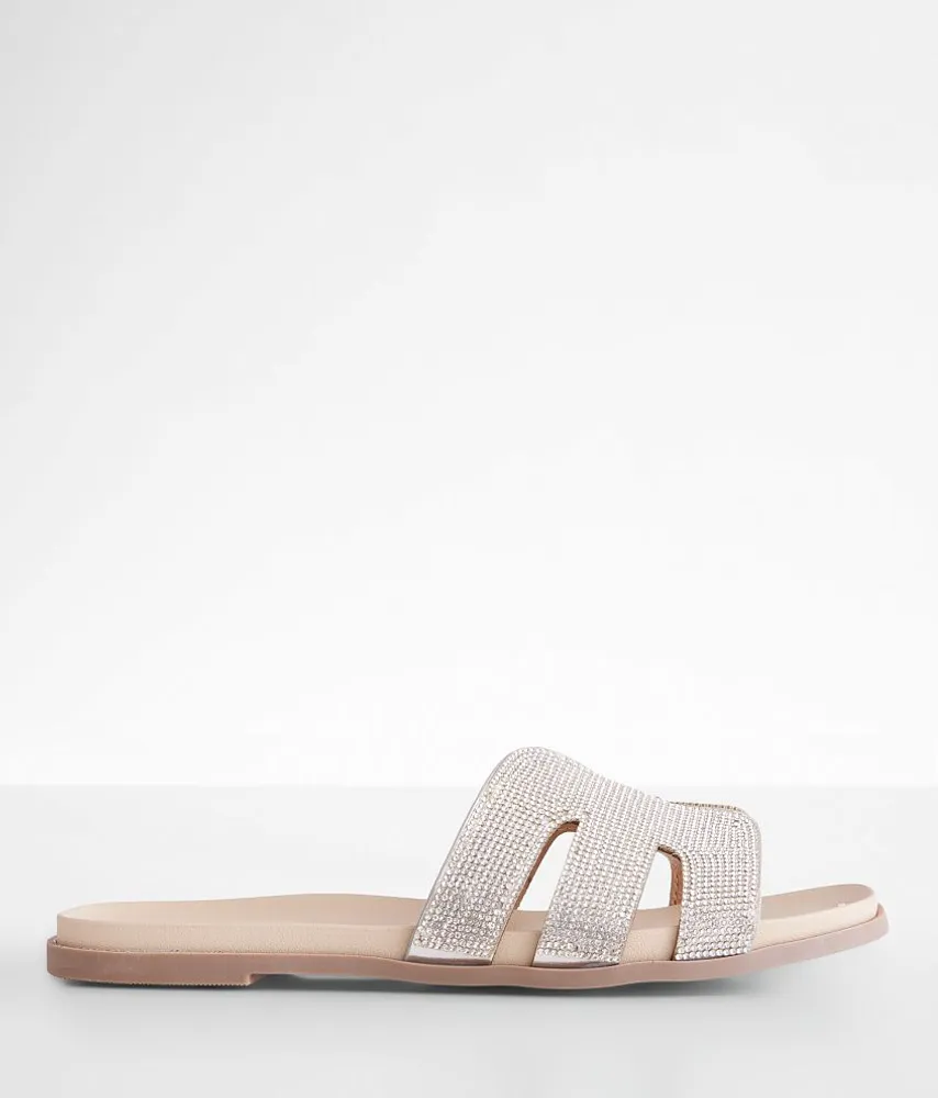 Qupid Lay Low Glitz Sandal