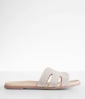 Qupid Lay Low Glitz Sandal