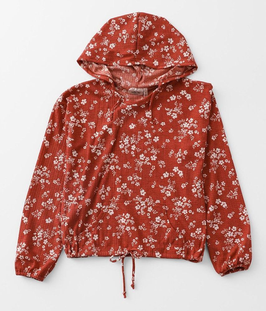 Girls - Willow & Root Floral Hoodie