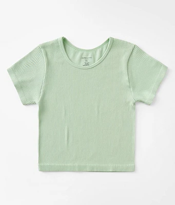 Girls - Modish Rebel Ribbed T-Shirt