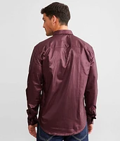 Foiled Checker Stretch Shirt