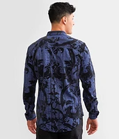 Flocked Metallic Shirt