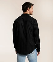 Flocked Stripe Shirt