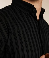 Flocked Stripe Shirt