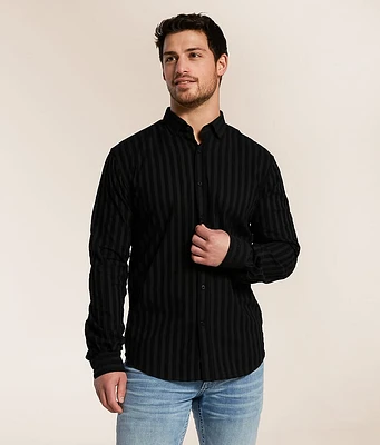 Flocked Stripe Shirt