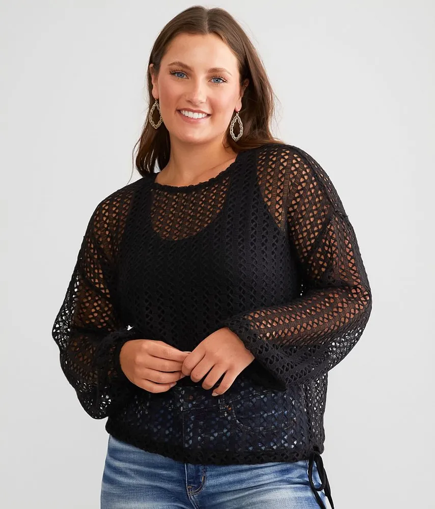 Daytrip Crochet Cinch Tie Top